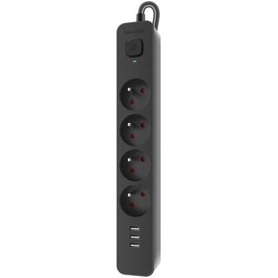 Defender, Multiprise, Bâti de prises Bâti de prises SFS 135 5 m, 4 prises, 3x USB (4x) - Publicité Defender, Multiprise, Bâti de prises Bâti de prises SFS 135 5 m, 4 prises, 3x USB (4x) - Publicité