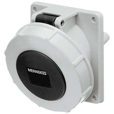 Mennekes, Prise de courant, MEN 1806 32A4P 7H500V Prise en saillie TwinCONTACT IP67 - Publicité Mennekes, Prise de courant, MEN 1806 32A4P 7H500V Prise en saillie TwinCONTACT IP67 - Publicité