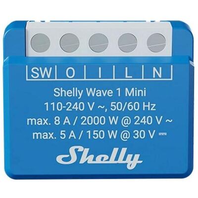 Shelly, Actionneur, Wave 1 Mini EU LR (Actionneur de commutation) - Publicité Shelly, Actionneur, Wave 1 Mini EU LR (Actionneur de commutation) - Publicité