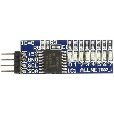 Allnet 4duino 8 LED Board B37, Carte de développement + kit - Publicité Allnet 4duino 8 LED Board B37, Carte de développement + kit - Publicité