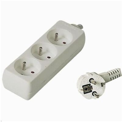 PremiumCord, Rallonge, PP3-05 extension d'alimentation 3 sortie(s) AC Blanc (5 m, CEE 7/3, CEE 7/4) - Publicité PremiumCord, Rallonge, PP3-05 extension d'alimentation 3 sortie(s) AC Blanc (5 m, CEE 7/3, CEE 7/4) - Publicité