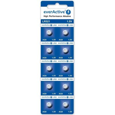 Everactive LR521 (LR63) - 10 piles bouton (10 pcs, LR 63), Batteries + piles - Publicité Everactive LR521 (LR63) - 10 piles bouton (10 pcs, LR 63), Batteries + piles - Publicité