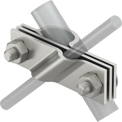 OBO Bettermann, Porte-câbles, 2760 20 V4A Patte de raccordement pour fil rond 20mm A4 1.4404 5001633 - Publicité OBO Bettermann, Porte-câbles, 2760 20 V4A Patte de raccordement pour fil rond 20mm A4 1.4404 5001633 - Publicité
