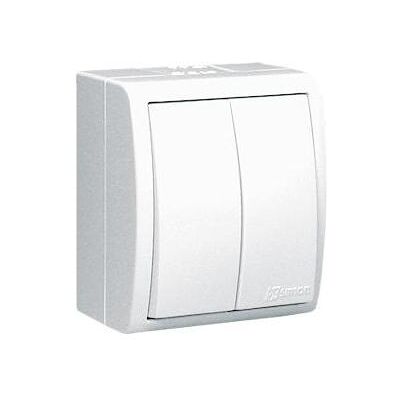 Kontakt Simon AQUARIUS IP54 Interrupteur à bougie blanc avec rétro-éclairage, Bouton + interrupteur, Blanc - Publicité Kontakt Simon AQUARIUS IP54 Interrupteur à bougie blanc avec rétro-éclairage, Bouton + interrupteur, Blanc - Publicité