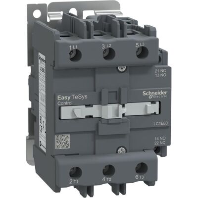 Schneider Easy TeSys Contacteur de puissance 3P 80A 1NO+1NC 230V AC 50/60Hz LC1E80P7, Relai - Publicité Schneider Easy TeSys Contacteur de puissance 3P 80A 1NO+1NC 230V AC 50/60Hz LC1E80P7, Relai - Publicité