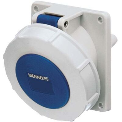 Mennekes, Prise de courant, MEN 1802 32A3P 6H230V Prise en saillie TwinCONTACT IP67 - Publicité Mennekes, Prise de courant, MEN 1802 32A3P 6H230V Prise en saillie TwinCONTACT IP67 - Publicité