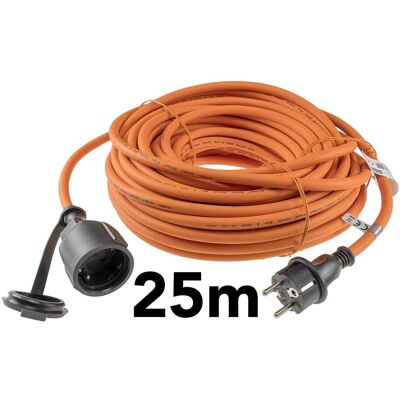 Chilitec, Rallonge, Gummi Schutzkontaktverlängerung, IP44, 25 m, orange (25 m, CEE 7/3) - Publicité Chilitec, Rallonge, Gummi Schutzkontaktverlängerung, IP44, 25 m, orange (25 m, CEE 7/3) - Publicité