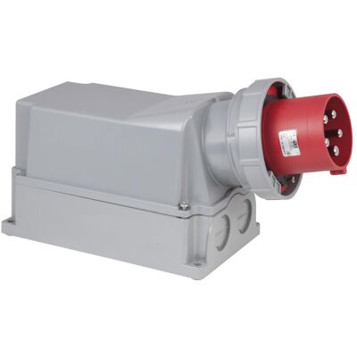 PCE, Prise + connecteur, CEE 125A 400V 5p Wallmount Male - Publicité PCE, Prise + connecteur, CEE 125A 400V 5p Wallmount Male - Publicité