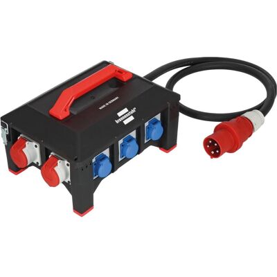 Brennenstuhl, Distributeur de chantier, Distributeur professionnel BSV 5-63A FI (9x, CEE 16/5, CEE 32/5, CEE 63/5, CEE 7/3) - Publicité Brennenstuhl, Distributeur de chantier, Distributeur professionnel BSV 5-63A FI (9x, CEE 16/5, CEE 32/5, CEE 63/5, CEE 7/3) - Publicité