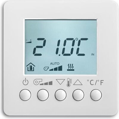 Busch-Jaeger 6138/11-84, Thermostat, Blanc - Publicité Busch-Jaeger 6138/11-84, Thermostat, Blanc - Publicité