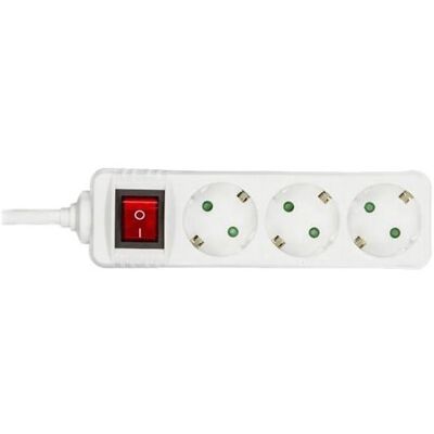 Deltaco Multiprise, GT-116D extension de puissance 3 sortie(s) AC Indoor White (3x, CEE 7/4, CEE 7/7, 5 m) - Publicité Deltaco Multiprise, GT-116D extension de puissance 3 sortie(s) AC Indoor White (3x, CEE 7/4, CEE 7/7, 5 m) - Publicité