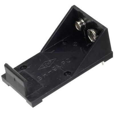 Tru Components BH-9VP Porte-pile 1x bloc 9 V Pôles de contact, Pile : accessoires, Noir - Publicité Tru Components BH-9VP Porte-pile 1x bloc 9 V Pôles de contact, Pile : accessoires, Noir - Publicité