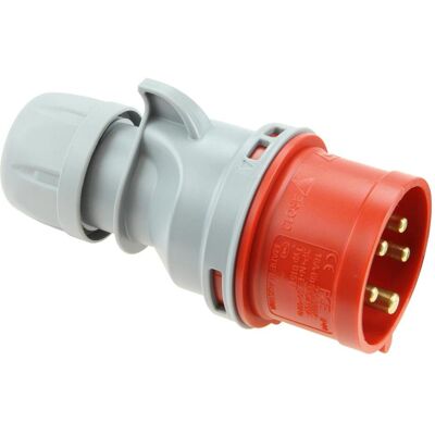 PCE, Prise + connecteur, 7025-6TT Inverseur de phase Fiche 32A 5p 6h IP44 Turbo Shark - Publicité PCE, Prise + connecteur, 7025-6TT Inverseur de phase Fiche 32A 5p 6h IP44 Turbo Shark - Publicité