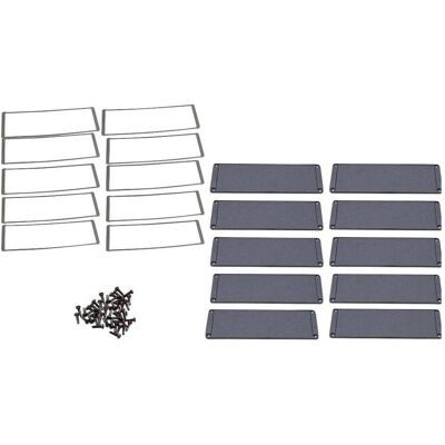 Hammond, Accessoires de câblage, Plaque d'extrémité Aluminium Noir L x l H 6 194 72 mm 10 pcs. Publicité Hammond, Accessoires de câblage, Plaque d'extrémité Aluminium Noir L x l H 6 194 72 mm 10 pcs. Publicité