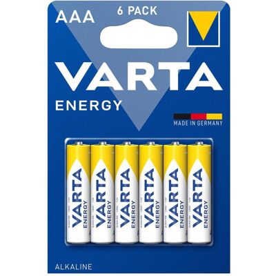 Varta BV-Energy 6 AAA Pile - alcaline, jetable - Publicité Varta BV-Energy 6 AAA Pile - alcaline, jetable - Publicité