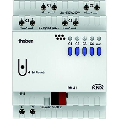 Theben RM 4 I KNX - Actionneur KNX 4 canaux - Publicité Theben RM 4 I KNX - Actionneur KNX 4 canaux - Publicité