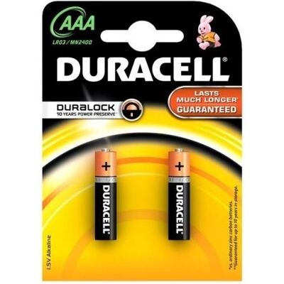 Duracell AAA MN2400 Alcaline LR03 Baterijas (2gab.) (2 pcs, AAA), Batteries + piles - Publicité Duracell AAA MN2400 Alcaline LR03 Baterijas (2gab.) (2 pcs, AAA), Batteries + piles - Publicité