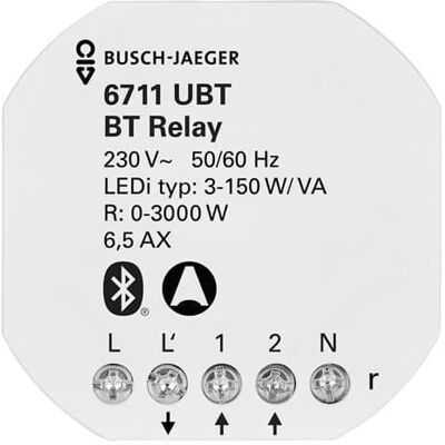 Busch-Jaeger - 6711 UBT - Blanc - Encastrement - Relais - Publicité Busch-Jaeger - 6711 UBT - Blanc - Encastrement - Relais - Publicité