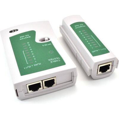 OEM, Multimètre, Testeur de câbles réseau RJ11 RJ12 RJ45 UTP/FTP/STP TOL-4031 (Testeur de câbles) - Publicité OEM, Multimètre, Testeur de câbles réseau RJ11 RJ12 RJ45 UTP/FTP/STP TOL-4031 (Testeur de câbles) - Publicité