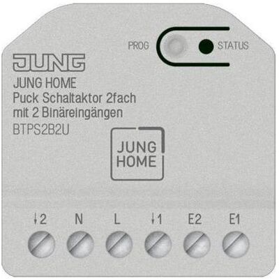 JUNG, Actionneur, BT P S2 B2 U HOME Puck (Actionneur de commutation) - Publicité JUNG, Actionneur, BT P S2 B2 U HOME Puck (Actionneur de commutation) - Publicité