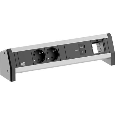 Bachmann, Multiprise, DESK 2xCEE7/3 1xUSB C/C 100W 1xCM (2x, CEE 7/3) - Publicité Bachmann, Multiprise, DESK 2xCEE7/3 1xUSB C/C 100W 1xCM (2x, CEE 7/3) - Publicité