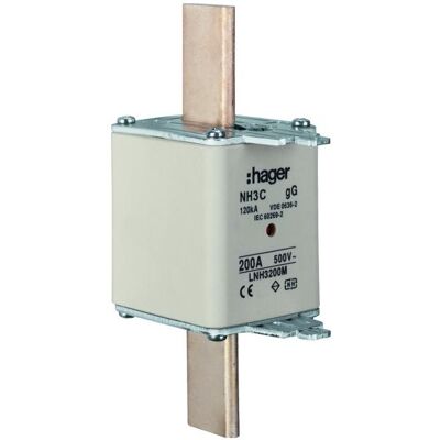 Hager, Fusible, LNH3200M (200 A) - Publicité Hager, Fusible, LNH3200M (200 A) - Publicité