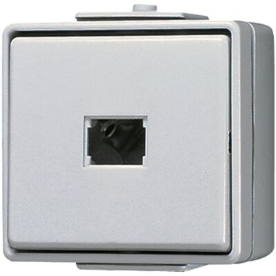 JUNG 634 W Interrupteur Électrique Gris - 1 Pôle IP44 - Publicité JUNG 634 W Interrupteur Électrique Gris - 1 Pôle IP44 - Publicité