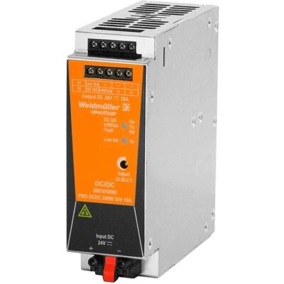 Weidmüller PRO DCDC 240W 24V 10A - Convertisseur CC/CC - Publicité Weidmüller PRO DCDC 240W 24V 10A - Convertisseur CC/CC - Publicité