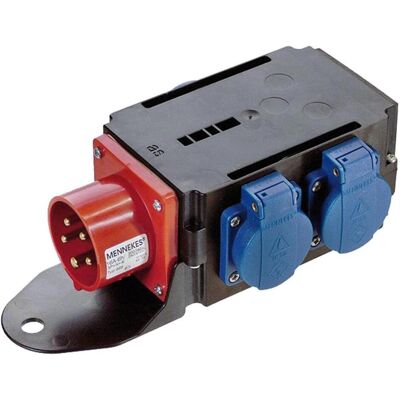 Bachmann CEE Distributeur électrique - 3 sorties - IP44 - Noir - Publicité Bachmann CEE Distributeur électrique - 3 sorties - IP44 - Noir - Publicité