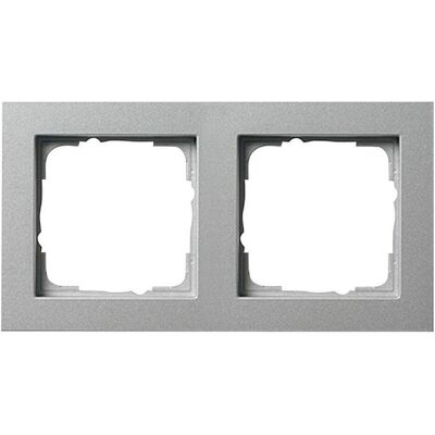 Gira, Accessoires Gamme d'interrupteurs, Cadre double E2, standard 55 - Publicité Gira, Accessoires Gamme d'interrupteurs, Cadre double E2, standard 55 - Publicité