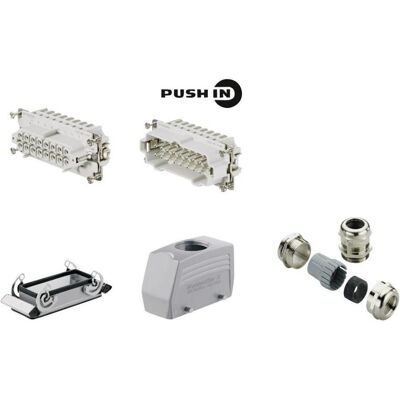 Kit de Connecteur Heavy Duty Weidmüller - Taille 6, 1 Pôle, Vis, 500V - Publicité Kit de Connecteur Heavy Duty Weidmüller - Taille 6, 1 Pôle, Vis, 500V - Publicité