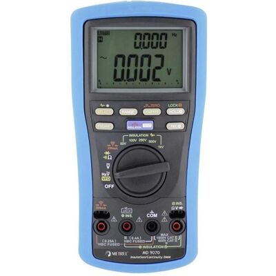 Metrel, Multimètre, Appareil de mesure de l'isolation MD 9070 50 (CAT III 1000V, CAT IV 600V, Testeur de câbles) - Publicité Metrel, Multimètre, Appareil de mesure de l'isolation MD 9070 50 (CAT III 1000V, CAT IV 600V, Testeur de câbles) - Publicité