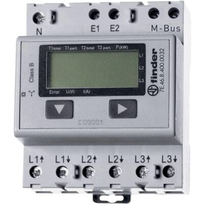 Finder, Compteur de courant, Compteur triphasé numérique 65 A M - Publicité Finder, Compteur de courant, Compteur triphasé numérique 65 A M - Publicité