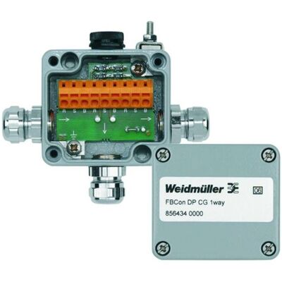 Weidmüller Distributeur standard FBCON DP CG, Câble + prise électronique, Orange, Vert, Argent - Publicité Weidmüller Distributeur standard FBCON DP CG, Câble + prise électronique, Orange, Vert, Argent - Publicité