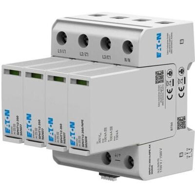 Eaton, Protection contre les surtensions, Ü-ABLEITER T1+T2 3+NPE (SPHT12-350/3+NPE-AX) - Publicité Eaton, Protection contre les surtensions, Ü-ABLEITER T1+T2 3+NPE (SPHT12-350/3+NPE-AX) - Publicité