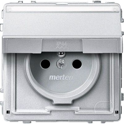 Merten MEG2612-7260 - Prise Schutzk. en aluminium - Prise électrique - Publicité Merten MEG2612-7260 - Prise Schutzk. en aluminium - Prise électrique - Publicité