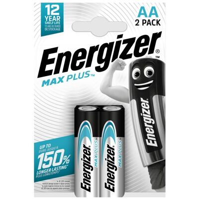 Energizer pile Max Plus alcaline AA CHP2 (2 pcs, AA), Batteries + piles - Publicité Energizer pile Max Plus alcaline AA CHP2 (2 pcs, AA), Batteries + piles - Publicité