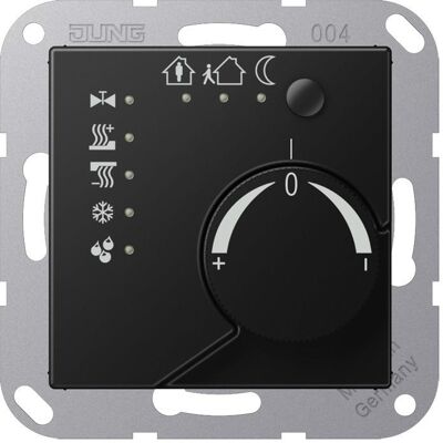 JUNG A2178SWM, Thermostat, Noir - Publicité JUNG A2178SWM, Thermostat, Noir - Publicité