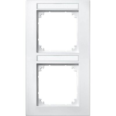 Merten, Accessoires Gamme d'interrupteurs, Cadre M-PLAN, 2 fois inscriptible, 476219 - Publicité Merten, Accessoires Gamme d'interrupteurs, Cadre M-PLAN, 2 fois inscriptible, 476219 - Publicité