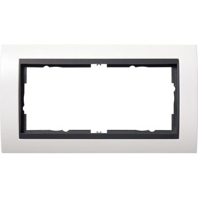 Gira, Accessoires Gamme d'interrupteurs, Cadre de finition 2p. sans m. interm. AN 1002808 - Publicité Gira, Accessoires Gamme d'interrupteurs, Cadre de finition 2p. sans m. interm. AN 1002808 - Publicité