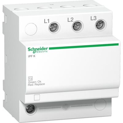 Schneider Electric A9L15582 Protecteur de Surtension - Type 2, 3P, 40kA Imax - Publicité Schneider Electric A9L15582 Protecteur de Surtension - Type 2, 3P, 40kA Imax - Publicité