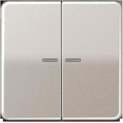 JUNG, Interrupteurs éclairage + volets électriques, BTCD17102PT HOME Bouton-poussoir double - Publicité JUNG, Interrupteurs éclairage + volets électriques, BTCD17102PT HOME Bouton-poussoir double - Publicité