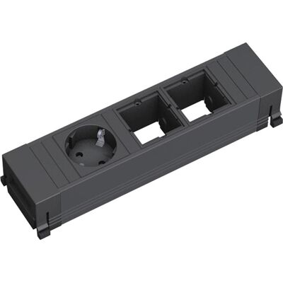 Bachmann, Multiprise, Bach Power Frame 1xSchuko 2xABD noir (1x, CEE 7/3) - Publicité Bachmann, Multiprise, Bach Power Frame 1xSchuko 2xABD noir (1x, CEE 7/3) - Publicité