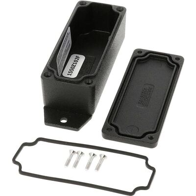 Hammond - 1550Z102FBK - 90x36x30 - Noir - Boîtier - Publicité Hammond - 1550Z102FBK - 90x36x30 - Noir - Boîtier - Publicité