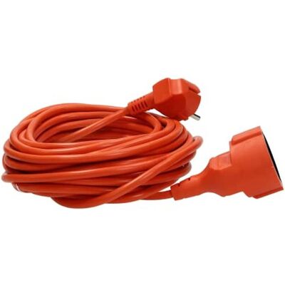 Cordon d'extension Orno 40m - IP20 PVC 1 prise jardin - Publicité Cordon d'extension Orno 40m - IP20 PVC 1 prise jardin - Publicité