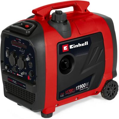 Einhell, Générateur de courant, 4152630 - Stromerzeuger TE-IG 1900 DF, Gas/Benzin, 1900 W (1800 W) - Publicité Einhell, Générateur de courant, 4152630 - Stromerzeuger TE-IG 1900 DF, Gas/Benzin, 1900 W (1800 W) - Publicité