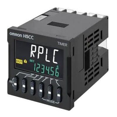 Omron H5CC Series Flush Timer Relay, 1-Contact100 to 240 V, 0.001 s to 999999h h, 2-Function, SPDT, Relai - Publicité Omron H5CC Series Flush Timer Relay, 1-Contact100 to 240 V, 0.001 s to 999999h h, 2-Function, SPDT, Relai - Publicité