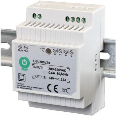 Bosch Din30w24 Alimentation - 24V 30W - Rail DIN - Publicité Bosch Din30w24 Alimentation - 24V 30W - Rail DIN - Publicité