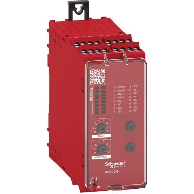 Relais de sécurité Schneider Electric XPSUDN13AP - 6 Canaux, 24V, Catégorie 4 - Publicité Relais de sécurité Schneider Electric XPSUDN13AP - 6 Canaux, 24V, Catégorie 4 - Publicité