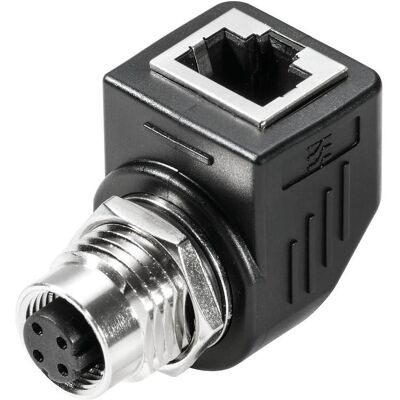 Weidmüller Adapter M12 D coded to RJ45 angled, Câble + prise électronique - Publicité Weidmüller Adapter M12 D coded to RJ45 angled, Câble + prise électronique - Publicité